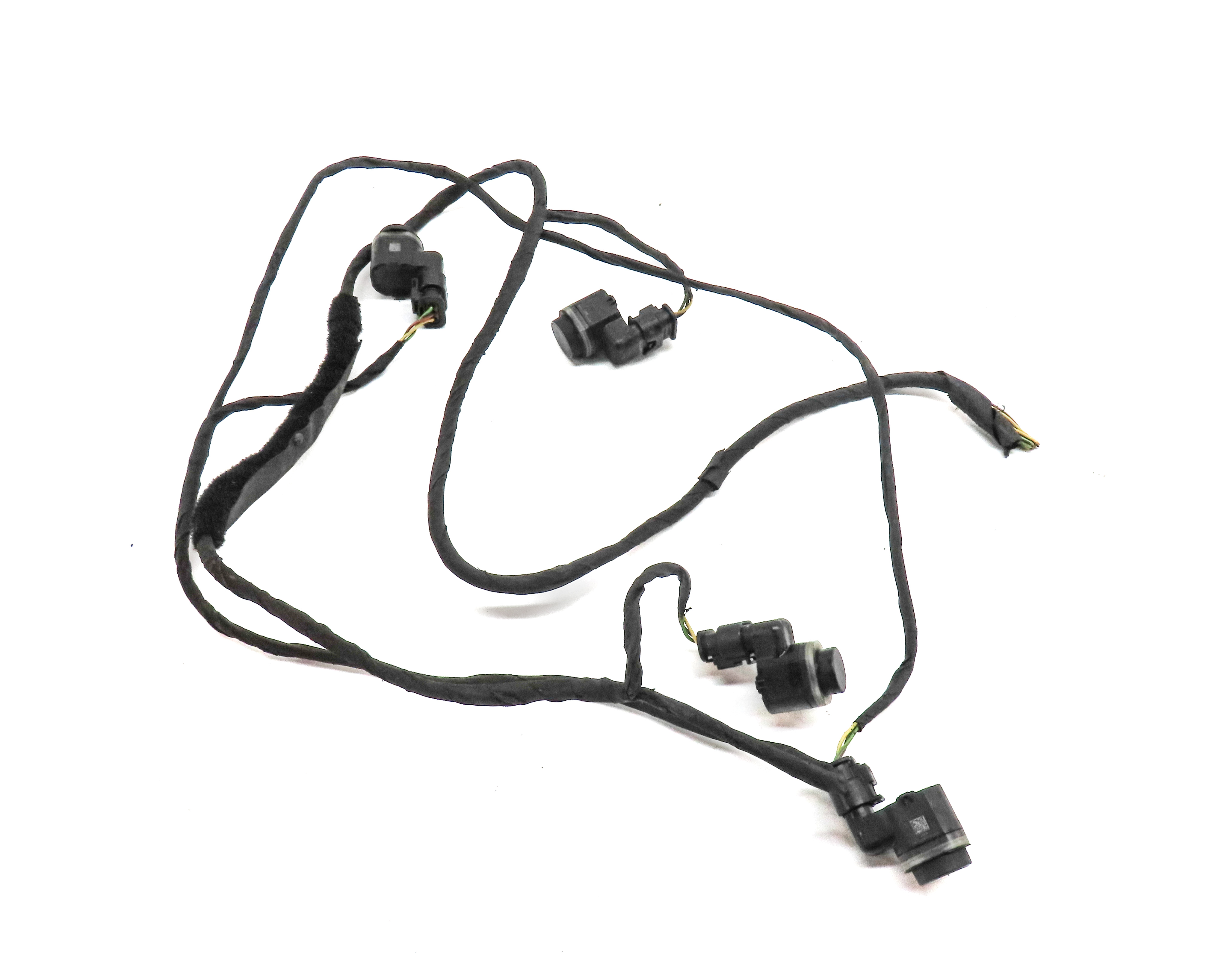 2012 BMW 550I (F10) REAR PARK ASSIST PDC DISTANCE CONTROL SENSOR SET/4 w/HARNESS — exact item pictured